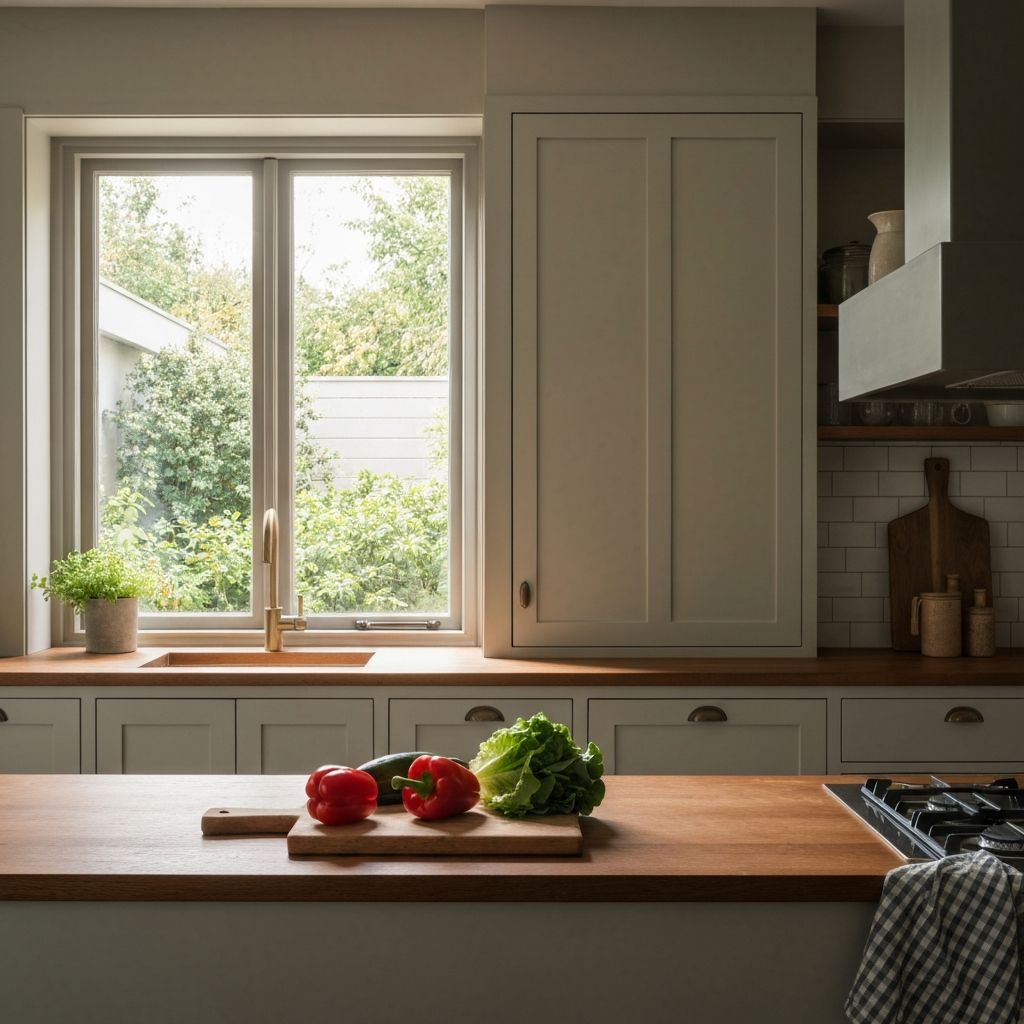 Escena de cocina cotidiana